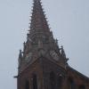 Snowy Church Steeple